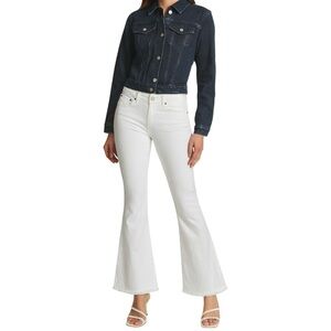 SER.O.YA Olivia Mid-Rise Flare Jeans - Size W26 L35 - White #153